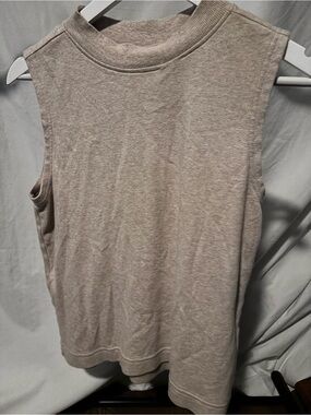 Pact Sleeveless Crewneck Tank Top - Light Beige
